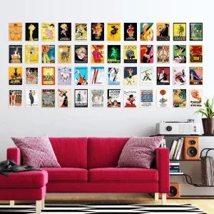 Custom Vintage Advertising Aesthetic Poster Retro Old Advert Posters Wall Art Prints for Living Rooms Home Decor No Frame