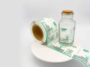 Custom Vinyl Adhesive Roll Stickers Labels Waterproof Oil Proof Hot Stamping Laminate Options QR Code Scan Code Labels for