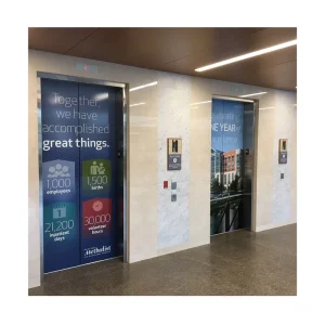 Custom Vinyl Wrap Elevator Sticker for Advertising Decorative Door logo Sticker Adhesive