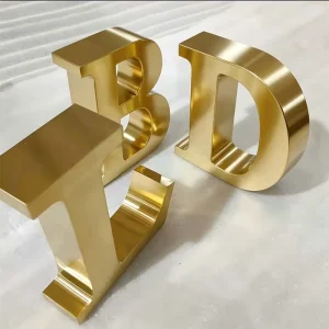 Custom Wall 3D Black Metal Letters Logo Sign Metallic Large Metal Letters Numbers Manufacturing