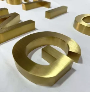 Custom Wall Logo 3D Metal Letters Stainless Steel Signage for Buildings Outdoor Decoration IP65 Waterproof Wall