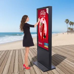 Custom Wall Mounted Outdoor Waterproof IP65 Totem Digital Posters Digital Signage LCD Advertising Display for Elevator Airport