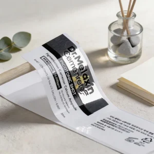 Custom Waterproof Adhesive free Partial Packaging Bottle Printing Label Stickers Adhesive UV Silver Foil Product Label