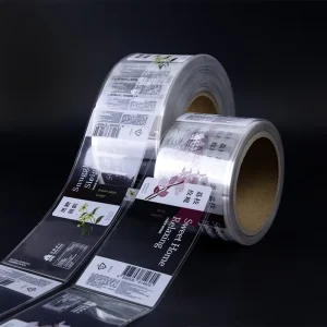 Custom Waterproof Bottle Packaging Water Food Transparent Label Beverage Printing Pvc clear Jar Label Stickers