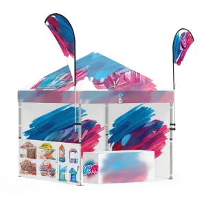 Custom Waterproof Canopy Tent 3 Full Walls for Indoor Outdoor Commercial Advertising Exhibition Booths Customizable Color Logo