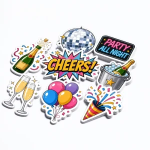 Custom Waterproof Die Cut Vinyl Stickers PVC Vinyl Sticker Label Printing