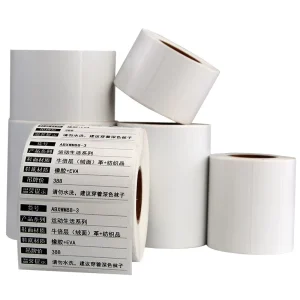 Custom Waterproof Direct Thermal Shipping Labels Glossy Adhesive Stickers For Food u0026 Cosmetic Packaging