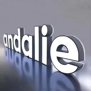 Custom Waterproof LED Business Logo 3D Printed Lighted Letter Restaurant Beauty Salon Shop Outdoor Advertising Signage