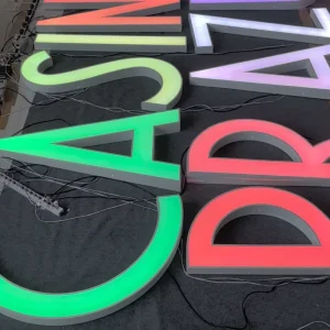 Custom Waterproof LED Signage Factory Direct Dynamic RGB Letters Maintenance Free