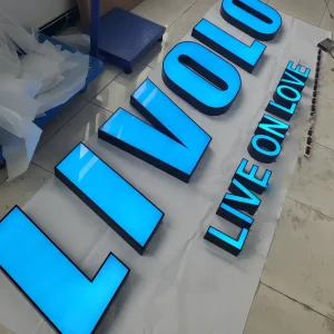 Custom Waterproof Led Frontlit Led Letter 3D Advertising Illuminated Outdoor Light Channel Letters Sign