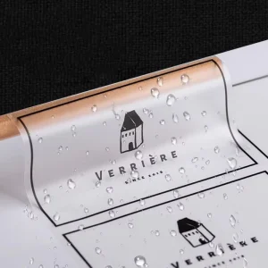 Custom Waterproof PET Sticker Printing Logo Clear Transparent Adhesive Labels for Food Honey Bakery Pack Display