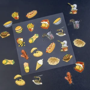Custom Waterproof PVC Clear Adhesive Logo Sticker Sheet Die Cut Vinyl Stickers Transparent Printing Label Stickers