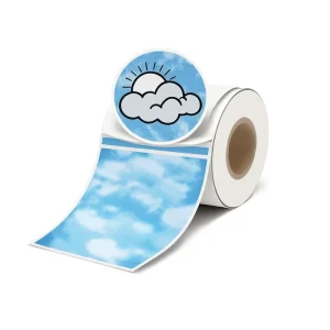 Custom Waterproof PVC Clear Transparent Round Gold Foil Stickers