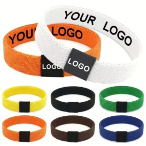 Custom Waterproof RFID Polyester Sports NFC Wristband for Events Exhibition