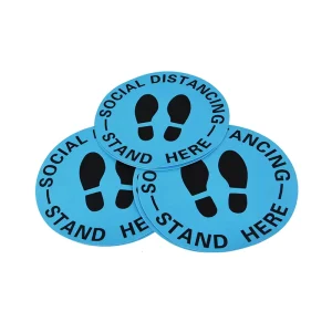 Custom Waterproof Self Adhesive Outdoor Advertising Floor Vinyl Stickers 1.5MM 30cm