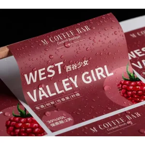 Custom Waterproof Stickers Personalized Transparent PVC Vinyl Label PP Synthetic Paper Logo Sealing Sticker Express Packaging