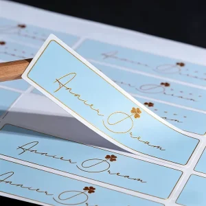 Custom Waterproof Strong Stickiness Vinyl Business Packaging Shipping Gift Envelope Seals Brand Label Stickers