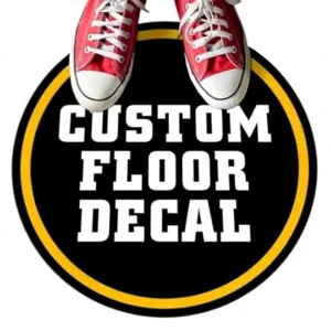 Custom Waterproof Vinyl Floor Sticker Non slip Digital Printing Business Logo Home Decoration Custom