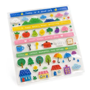 Custom Waterproof Vinyl PVC Sticker Printing Double Sided Transparent Die Cut Logo Stickers