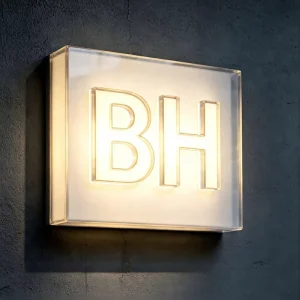 Custom Weather Resistant LED Channel Letters Stainless Steel Led Letters Signage Metal Border Luminous Logo Sign for Bar Club