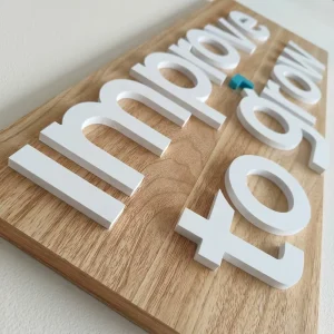 Custom White 3D PVC Letters Plastic Alphabet Letters Foam Logo Customized Logo Sign PVC Lettre Wall Lettering