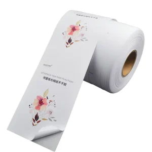Custom White Matt 62gsm Glassine Liner Self Adhesive Waterproof Acrylic Water Activated Hot Melt Single Sided Dye Ink Photo