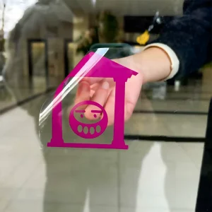 Custom Window Static Cling Stickers Label Waterproof UV Resist Transparent Vinyl Stickers for Glass Door