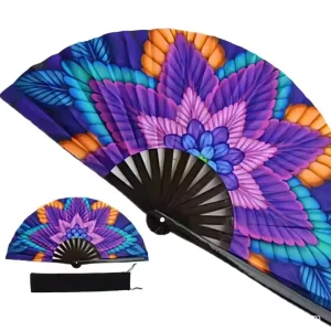 Custom Wooden Bamboo Personal Fans Hand Held Folding Fans for Wedding Party Home Decorations Birthday Gift