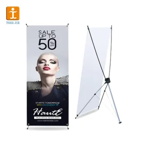 Custom X Banner PVC Outdoor Design for Indoor Advertising Sport Events Exhibition Campaigns X Stand Display Banner