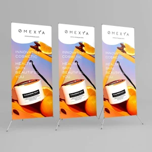 Custom X Banner Stand 60*160cm or 80*180cm Polyester Indoor Outdoor X Banner for Promotion and Advertising