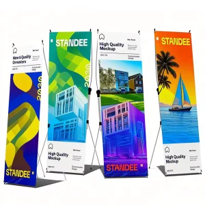 Custom X-Stand Banner 60x160cm X Banner Stand Professional Custom Advertising Banner Printing for Business & Events