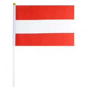 Custom logo 14*21 cm Polyester Outdoor Celebration Sports Flag Mini Hand-cranked Number Printed Flag Customizable