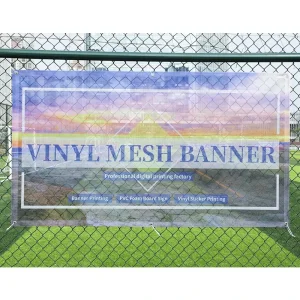 Custom logo 5′ X 100′ Construction Mesh Fence Screens Wrap Banners