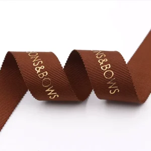 Custom logo Printed Polyester Satin Grosgrain Ribbon Satin Ribbon Custom Printed Packing Tape With Logo Ribbon Satin Webbing