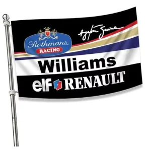 Custom-patterned 3×5 ft Flying Style Anti-Wrinkle Durable Polyester Flags Racing Car Motorcycle Competition Themes
