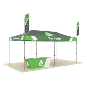 Customizable 10×10 Heavy Duty Aluminum Advertising Tent Pop up Folding Marquee with Logo for Trade Shows