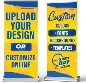 Customizable Advertising Roll up Display Stand Roll up Promotion Retractable Banner 80x200cm
