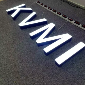 Customizable Borderless Acrylic LED Letter Sign Illuminated Frameless 3D Outdoor Advertising Signage for Company and Hospital Use