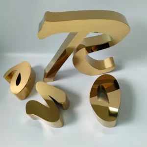 Customizable Grade LED Neon Letters Acrylic Sign Gold Plating IP65 Waterproof Custom Color for Advertising Decoration Companies