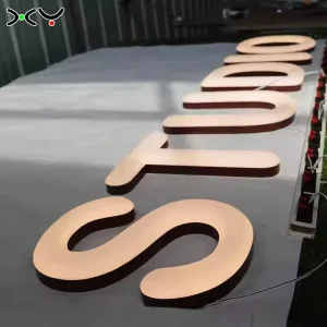 Customizable LED Sign Waterproof Light Up Acrylic Frontlit Letters Channel Luminous Advertising Sign for Business Decorations
