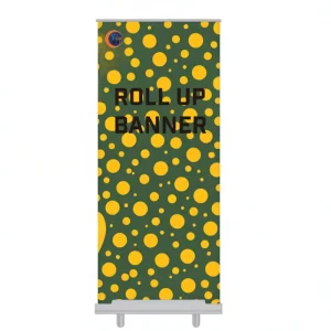 Customizable Logo Digital Printing Eco Friendly Roll up Banner Stand Portable Wind Resistant Display for Advertising Exhibitions