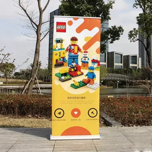 Customizable Luxury Roll up Banner Standard Portable Aluminum Roll up Standing Banner With Logo and Stand