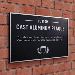 Customizable Metal Plaque with Laser Engraving & CNC Machining Indoor Outdoor Advertising & Direction Signage