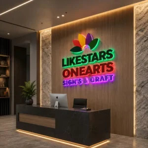 Customizable Mini LED Billboard Company Image Wall Logo Background Acrylic Engraved Sign Illuminated Letters Multi-color AC/DC