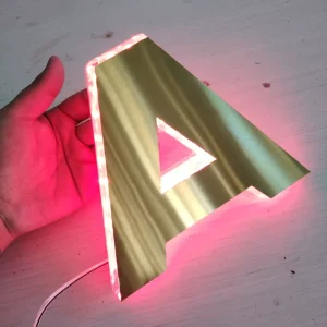 Customizable Mini LED Billboard Company Image Wall Logo Background Customized Acrylic Engraved Sign Illuminated Letters IP54