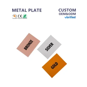 Customizable Modern Fashion Metal Plate with Custom Logo Gravure Printing Single-Sided Design for Art & Collectibles