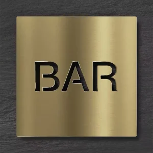 Customizable Modern Outdoor Waterproof Hollow Metal Plaque Sign for Bar Wall Display