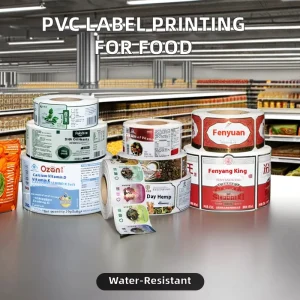 Customizable PVC Transparent Roll Labels Logo Advertising Sealing Stickers Color Stickers Acrylic Trademark Customization