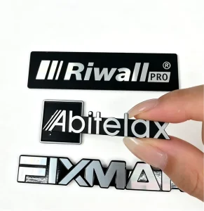 Customizable Polished Casting Metal Nameplate Durable Letterpress Aluminum Plate Machinery Equipment Badge Factory Brand KINDA