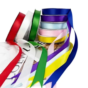 Customizable Polyester Ribbon Low MOQ Factory Price Custom Logo Printed Satin Ribbon for Branding Gift Decoration